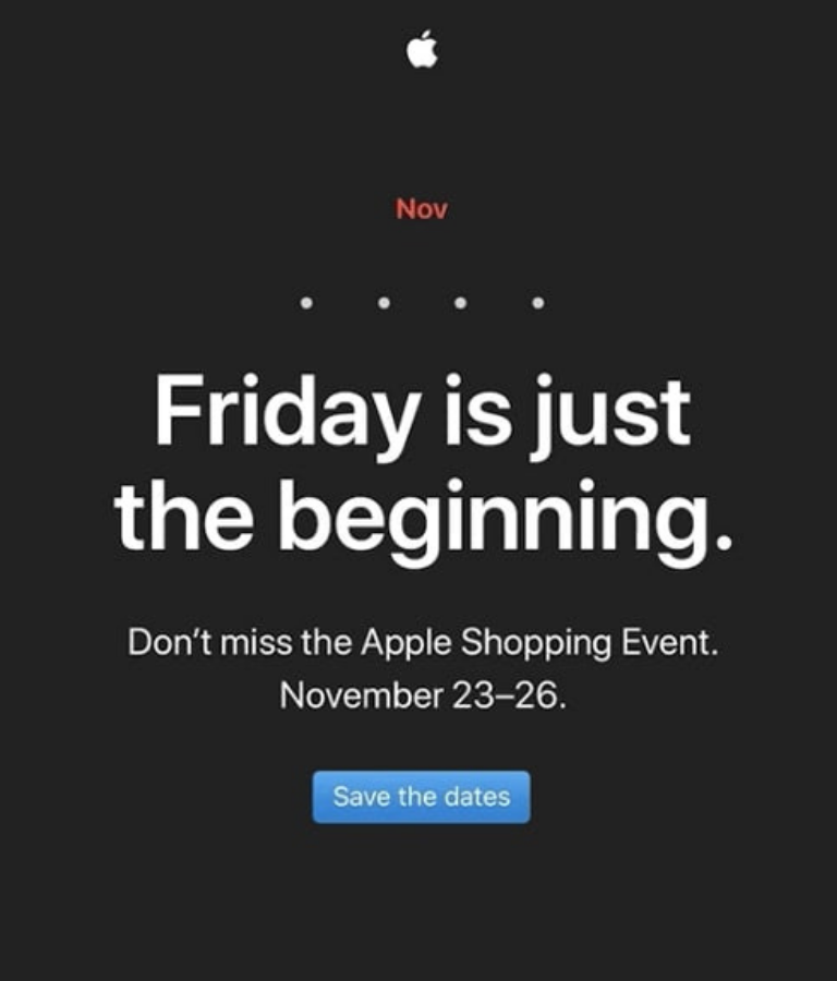 Campañas Black Friday: Apple