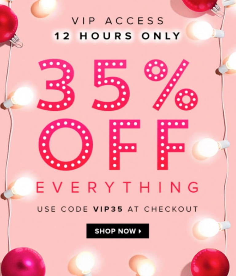 Ejemplos campañas Black Friday: BaubleBar