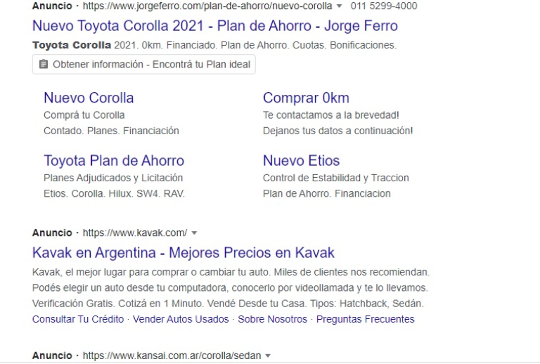 Campañas SEM eficaces: los enlaces