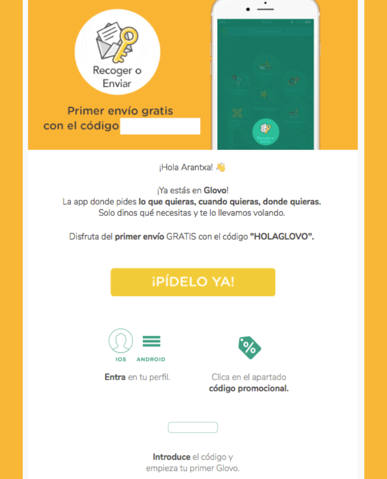 Estrategias para fidelizar clientes de ecommerce: email de bienvenida