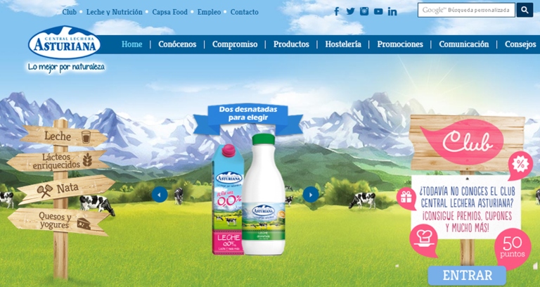 comunidades de marcas de alimentación: Central Lechera Asturiana