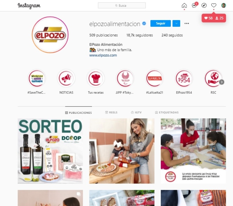 El Pozo: comunidades de marcas de alimentación