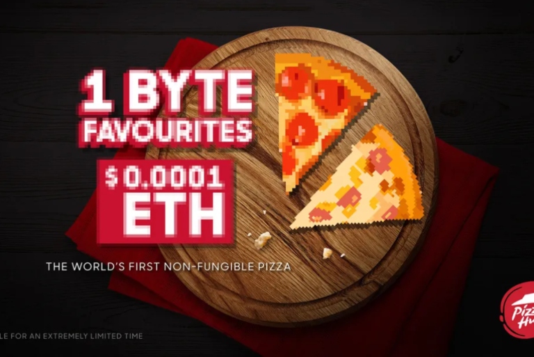 Empresas que usan los NFT en el Branded Content: Pizza hut