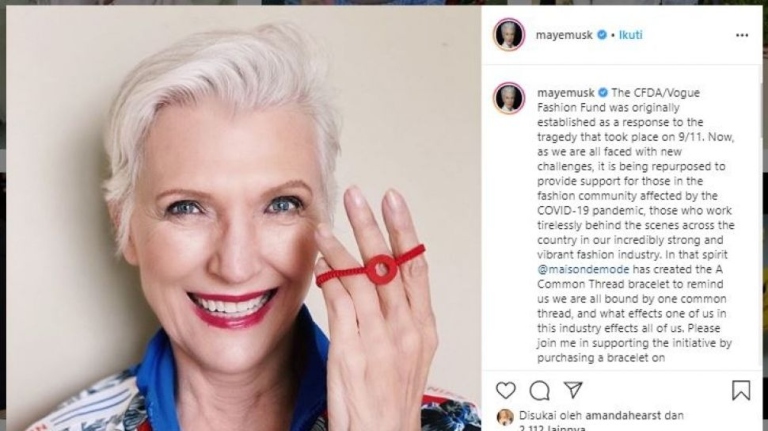 Ejemplos de influencer marketing para mayores de 50: Maye Musk