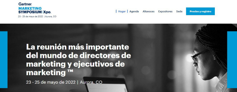 Eventos de marketing en 2022: Gartner Marketing Symposium Xpo
