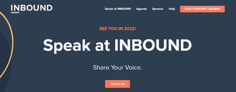 Eventos de marketing en 2022: INBOUND 2022