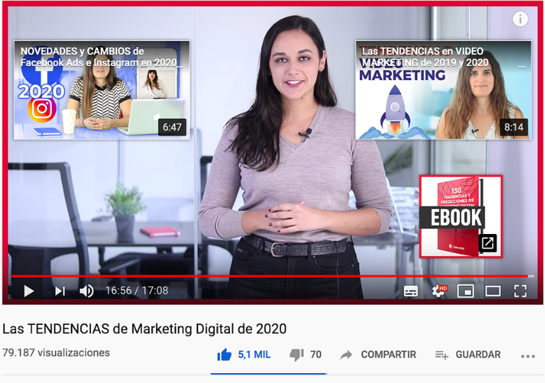 Tips para tu campaña de lead generation en YouTube: agrega tarjetas 