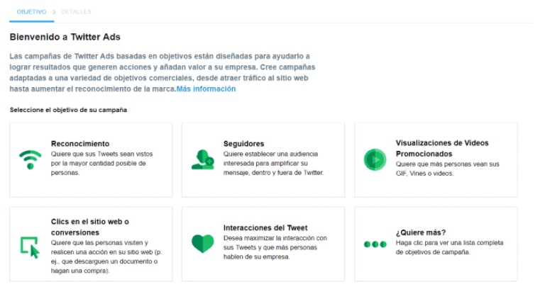 Configurar la cuenta de Twitter Ads
