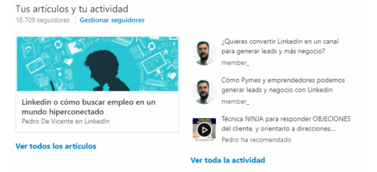 Usa un título atractivo en LinkedIn Pulse