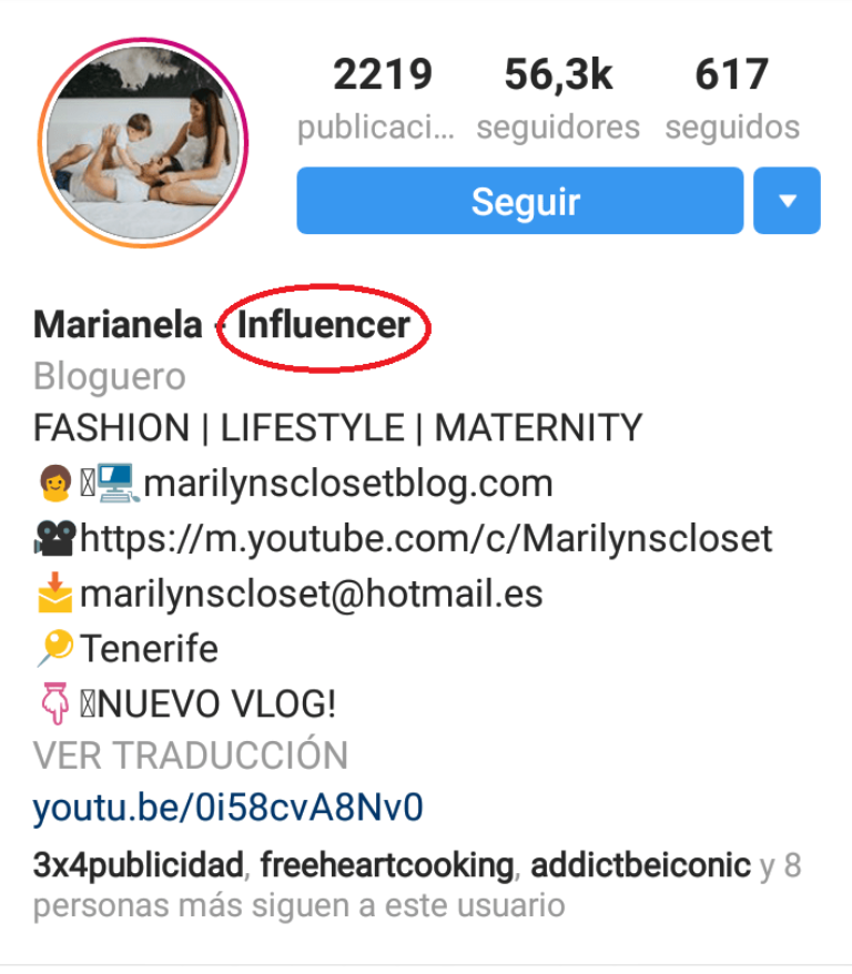 Trazar el histórico de acciones de marketing influencer