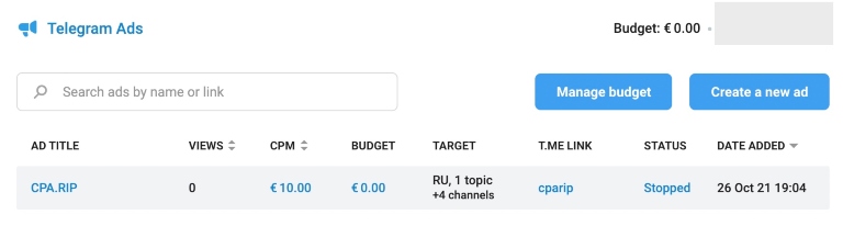 Monetización al utilizar telegram ads