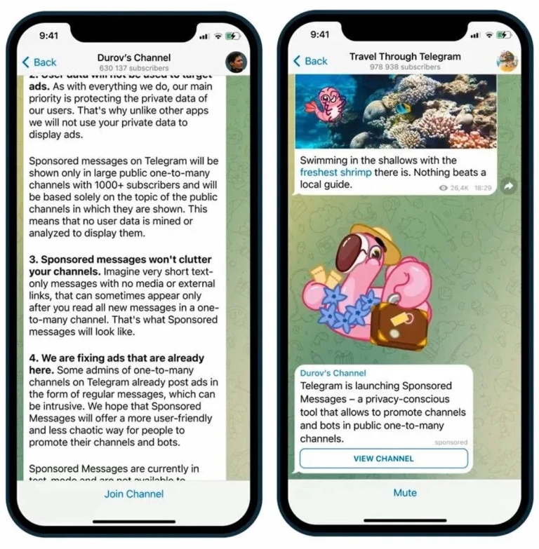 Una publicidad no intrusiva: utilizar Telegram Ads