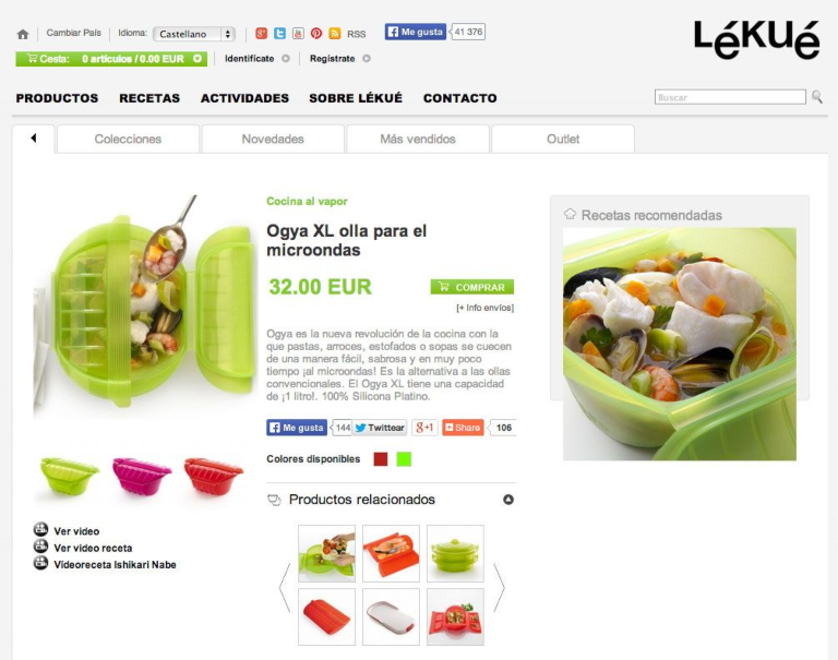 Textos en las fichas de producto