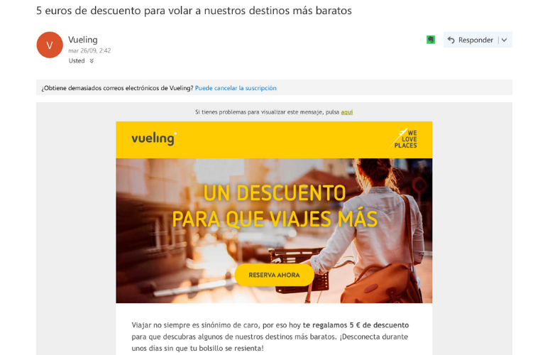 Marketing Automation para agencia de viajes: Campaña de goteo