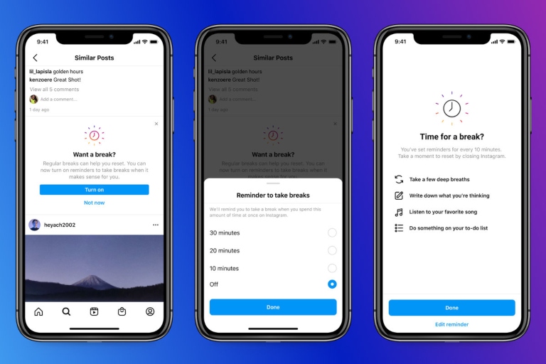 Take a break en redes sociales: formatos de Instagram en 2022