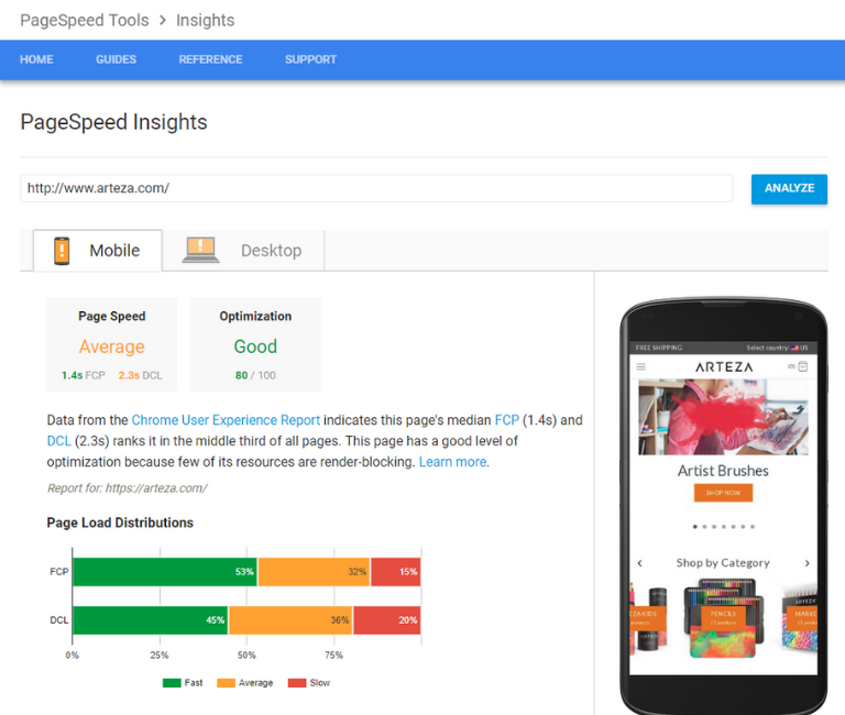 Pagespeed Insights de Google