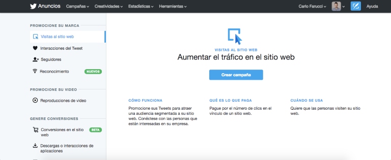 Audiencias personalizadas en Twitter