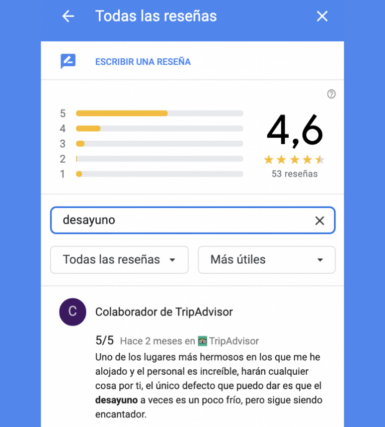 Promueve las reseñas