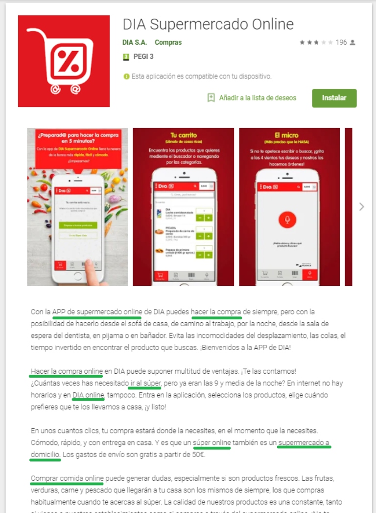 Ficha de aplicación Día