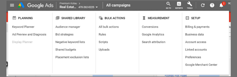Divide tus campañas por ubicación, tipo de cliente y dispositivos