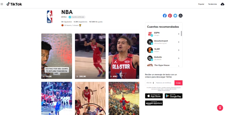 TikTok: NBA