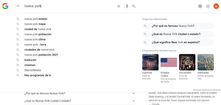 Cómo trabaja el autocompletado de Google en 2022