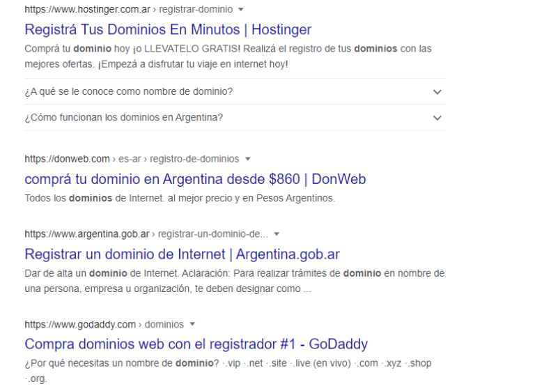 Controlar los dominios de la web