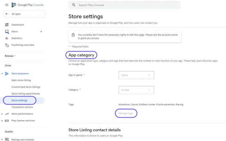 Colocar la etiqueta de la categoría que corresponda