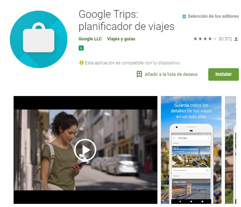 Usar las imágenes y los vídeos para posicionar app de viajes