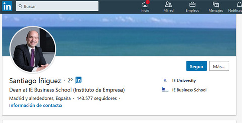 Santiago Íñiguez Influencer Linkedin