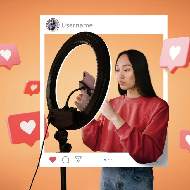 influencer generando contenido